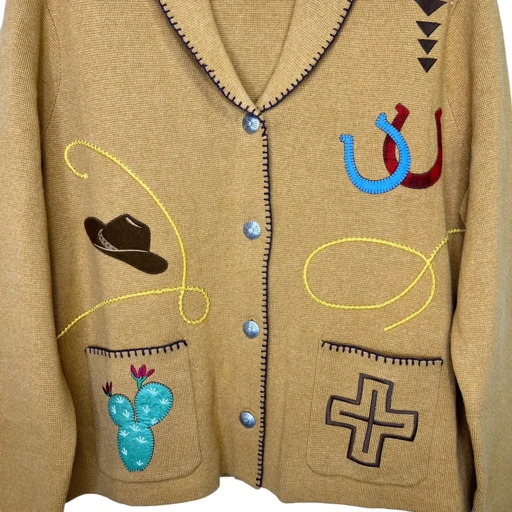 NEW Free People x Pendleton Souvenir Western Cardigan Large - Picture 6 of 10